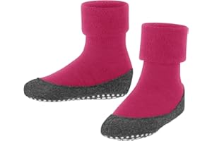 FALKE unisex niños Simple Stripes calcetín pantufla antideslizante impreso nubs en suela agarre mejorado costura plana gruesa en la zona de los pies transpirable sostenible algodón 1 par