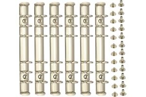 ‎PATIKIL PATIKIL A6 6-Loch Ringbuchmechanismen, 6er-Set Ringbuchrücken Ersatz für Ringbuchplaner