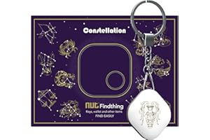 Nutale Buscador de Llaves Bluetooth Constelación - Localizador de Llaves Buscador Alarma Anti-pérdida Llavero Inteligente - Batería Reemplazable (Aquarius)