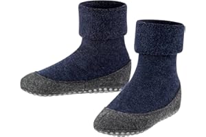 FALKE Unisex Kinder Cosyshoe Stoppersocken rutschhemmende Noppen auf der Filzsohle komfortabel warm mit Plüsch strapazierfähig atmungsaktive klimaregulierende geruchshemmende Wolle 1 Paar