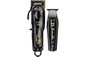 Wahl Barber Combo sans fil - Black Magic Clip & Detailer Li - Lames en titane - Autonomie de 100 minutes