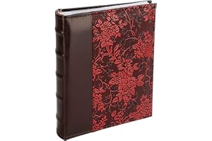 VICTORIA COLLECTION Inspirowany naturą album fotograficzny 6 x 4 - wybierz projekt albumu fotograficznego dla 200 zdjęć w rozmiarze 4 x 6, łatwa w użyciu, metoda wsuwania, z długimi kieszeniami i dodatkową przestrzenią