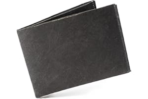 Paprcuts RFID Portemonnaie Just Black | Geldbeutel Für 12 Karten, Scheine & Münzen | 100% Vegan | Wasserabweisend, Stabil & Reißfest | Unisex