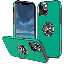EYZUTAK Case For IPhone 16, 360 Degree Rotation Magnetic Metal Finger Ring Holder Magnet Car Holder Inner Silicone With Camera Protection Glossy Anti-drop Hard Cover - Red - View #5