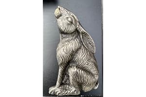 CASAS DOOR FURNITURE Moon Gazing Hare Door Knocker (Gunmetal Silver)