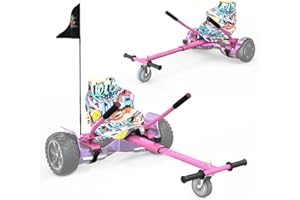 RCB Hoverboard Seat,Go-Kart Accessories for Hoverboards, Hoverboard with Seat Suitable for all 6.5"-10" Two Wheel Self Balancing Scooter,Hoverkart for Adults and Kids