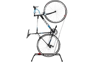 Begona Vertical Bike Floor Stand, Freestanding Bike Stand Space Saving Bicycle Storage Rack for 20"-27" Bikes Outdoor & Indoor