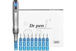 ‎ANGEL KISS Dr. pen Ultima M8S Professionelle Microneedling Pen: Drahtlos Derma Pen, Einfach bedienbar, LED-Anzeige, 9 Ersatzpatronen, Authentisch Dr pen Mikroneedling für Profis & Zuhause