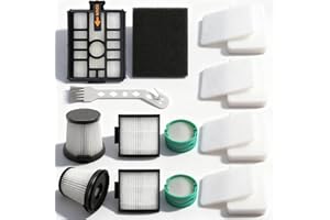 Komplettes IW3612EU Filter für Shark Detect Pro Akku-Staubsauger mit Auto-Empty System IW3612EU IW3612EUT IW3612AMZEU IW3611EU IW3611DE, HEPA Ersatzfilter, Waschbar & Wiederverwendbar, 17-teilig