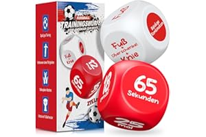 HappyKidsClub Fussball Trainingszubehör Geschenke Jungen (2 Stück), Fußball Geschenke Spielzeug für Jungs Mädchen 3-15 Jahre, Spaß Fussballtraining Spiel für Kinder, Jugendliche & Erwachsene