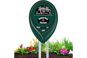 XWANLI 3 in 1 Soil Tester PH Value Measuring Device, No Battery Required, Digital Soil Meter PH Acid For Garden Plants Soil Water
