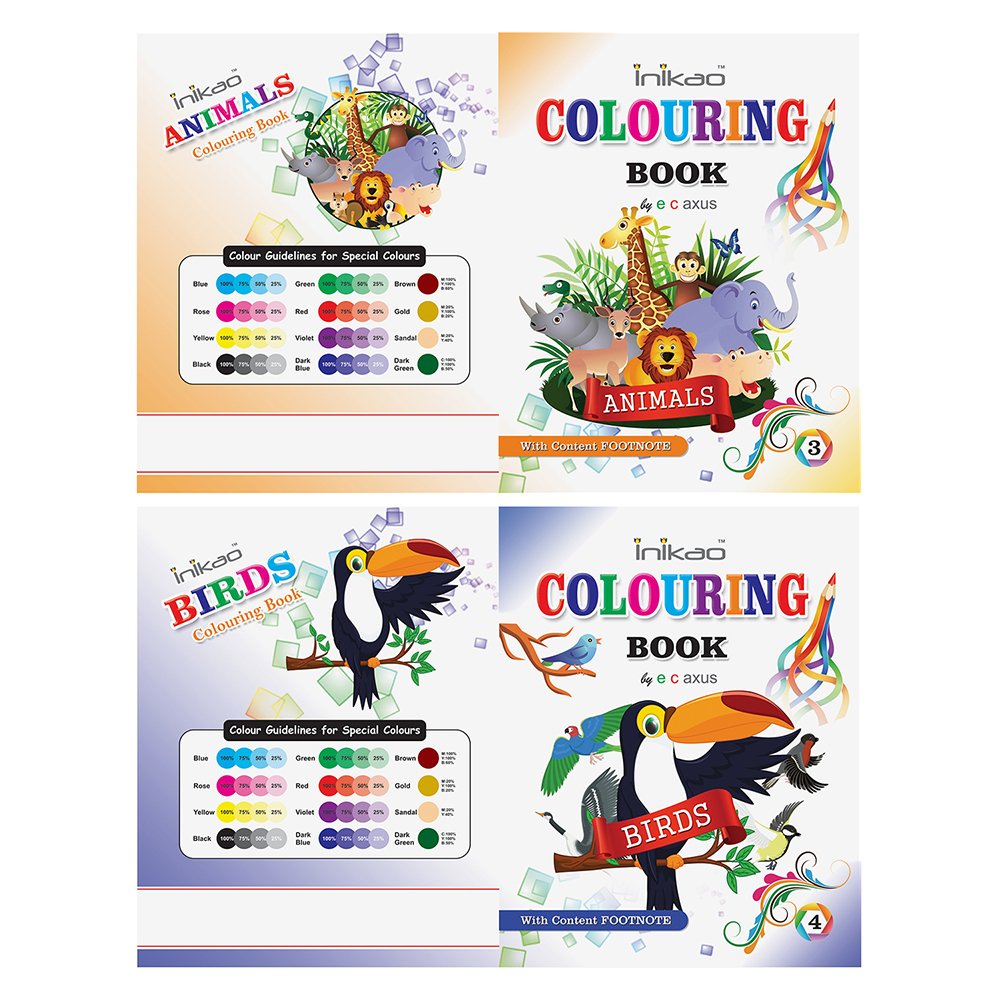 InIkao Colouring Books For Kids | Pack of 12 Copy Coloring Activity Book Collections for age 3+ Years Children - Image 4
