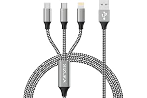 SIZUKA Kabel do ładowania iPhone'a Kabel Lightning iPhone Szybka ładowarka kabel nylonowy pleciony przewód do ładowania iPhone 13 12 11 Pro -1.3M