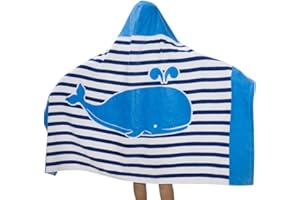 Zinsale Cartone bambini Telo da bagno con cappuccio Telo mare Poncho in morbido cotone Bambini Accappatoio Coperta