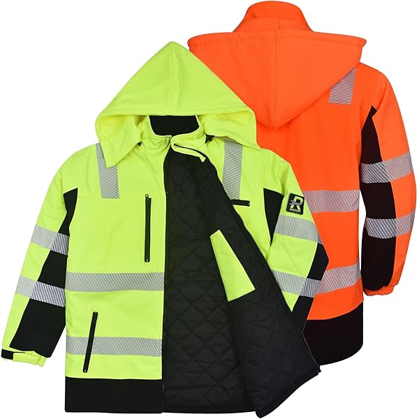 Warnschutz Softshelljacke Winter - Warm Gefüttert Mit Reflexstreifen