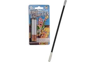 ihoot Cigarette Holder and Fake Cigarettes Bundle | Fancy Dress for Adults, Flapper Dress Halloween Costumes, Prank Cigarettes, Evil Dog Lady 1920s Accessories for Women