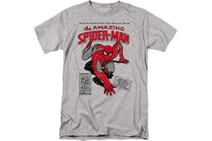Cotton Soul Marvel Spiderman Merciless Foes Unisex T Shirt, Grey Heather