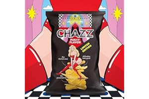 DAVE'S AMERICAN FOOD Patatine CHAZZ Pussy Flavour Edizione Limitata - Snack e regali divertenti - al gusto Fica/Vagina
