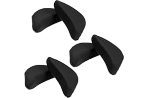 JIYIN Lot de 3 paires de coussinets de remplissage pour chaussures trop grandes pour femme, coussinets souples réglables pour chaussures à talons hauts, escarpins, baskets plates (noir)