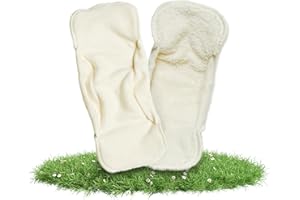 Hinzling Allround Absorbent Insert One Size 36 x 14 cm - Cloth Nappy Inserts Made of Organic Cotton - Washable Nappy Liners Baby - Absorbent and Leak-Proof Insert for Day and Night