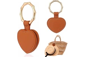 NHCDFA Hat Clip for Traveling,Backpack Handbag Hat Clip for Travel,Magnetic Hat Clip Retainer Clips Hat Holder Clip Heart Shape Practical Sun Hat Holder,for Sun Hat,Beach Hat(Brown)