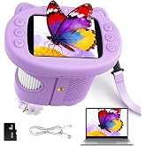 Yidoroye Microscopio Digital Para Ni&ntilde;os con Pantalla de 2.4'',Recargable 1000x,Microscopio de Bolsillo Port&aacute;til para Ni&ntilde;as de