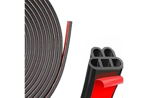 NeuWook Car Door Seal Strip, 21M T Shape Car Door Edge Guards Double Layer Protector Seal for Car Truck Door Window Soundproof Noise Insulation Sealing