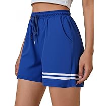 Shorts Donna In Cotone Morbido - Pantaloncini Sportivi Con Coulisse E Tasche Per Yoga, Corsa, Estate