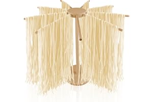 WANDGU Nudeltrockner Nudelständer Pastatrockner aus Holz Nudeln Pasta Trockne mit 9 abnehmbaren Armen, Nudelständer zum Trocknen für bis zu 4.5 kg mit Sockel, Pasta Trockner Ständer für Heimküche