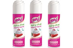 SNOWFLAKEHEAVEN Desert cream Dairy Free Whipped Cream Topping x3 .100% plant-based. Restaurant Quality .Suitable for Vegetarian, Vegan, Lactose Intolerance