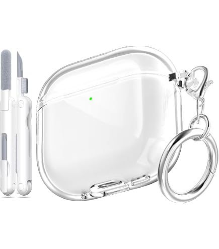 Coque Transparente Teyomi Pour AirPods 4 - TPU Souple Avec Dragonne Et Kit Nettoyage