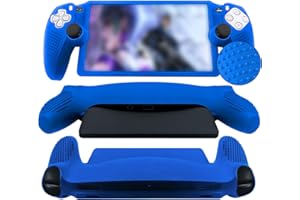 HOH Custodia Silicone compatibile con Playstation Portal Cover, Antiscivolo Protettiva Case compatibile con PS5 Portal Remote Player Handheld Console Shell Protezione antiurto 2023-Blu