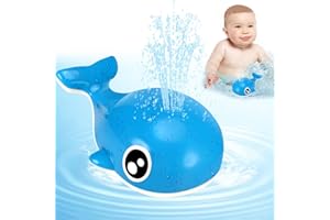 Collazoey Zabawka do kąpieli dla niemowląt, zabawka do kąpieli dla dzieci, świecąca fontanna, zraszacz, zabawka do wanny basenowej, dla małych dzieci i dzieci w wieku od 1 do 3 lat