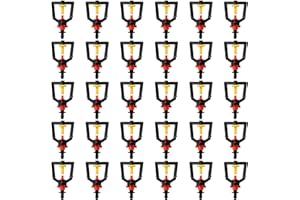 VooGenzek 30 Piezas Microaspersor, Aspersores de RefraccióN de 360 Grados, Aspersores de Riego Colgantes por AtomizacióN, con Conector de Púa, para Granja