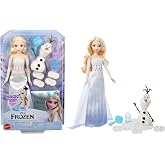 Disney filminden ilham alan Mattel Disney Karlar &Uuml;lkesi Elsa bebek ve kar g&ouml;r&uuml;n&uuml;ml&uuml; kum seti, Olaf fig&uuml;r&uuml;, şekillendirilebili