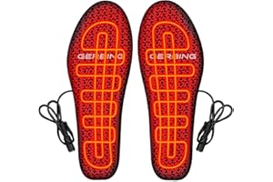Gerbing 12V Hybrid Heated Insoles with Microwire Technology, Interconnected Heating System, Foot Warmer Insoles, Black, L