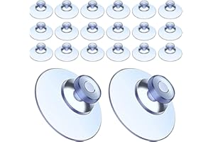SUWIWKKOA 20pcs Plastic Suckers 35mm Rubber Window Suckers Clear Suction Pads Replacement Suction Cups Sticky Suction Pads Glass Table Top Suckers for Rattan Garden Furniture Table