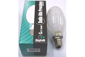 G.B. Lampada Sodio Alta Pressione 70W E27 2000k Elissoidale opale Scarica ad Alta Intensita'