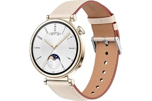 Meliya für Huawei Watch GT 5/GT 4 41mm Armband Damen Herren, Weich Leder Uhrenarmband 18mm für Huawei GT4/GT5 41MM Smartwatch Ersatzarmbänder