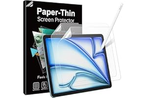 TiMOVO 2-pak papierowych ochraniaczy ekranu do iPad Air 11 Inch (M3/M2-2025/2024),antyodblaskowa folia ochronna na ekran PET do iPada Air 11, do pisania i rysowania jak na papierze, łatwa w