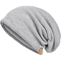 VECRY Herren Slouchy Beanie | Übergroße Strickmütze | Künstlerdesign | Acryl | Einheitsgröße
