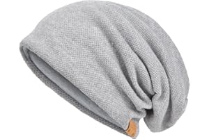 VECRY Męskie Czapka Slouch Czapka z Czaszką Długie Workowate Kapelusze Czapki Zimowe Letnie