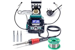 YIHUA 939D+ III EVO stacja lutownicza 110 W z 4 miejscami pamięci, wyświetlaczem Dual-LCD, trybem uśpienia, 2 pomocnymi rękami, obiektywem LCD i innymi elementami do lutowania i rozlutowywania