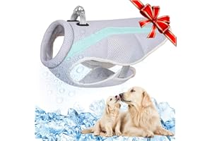 TVMALL Dog Cooling Vest Harness, Dog Cooling Coat, Safety Sun-proof and Evaporative Swamp Technology with Adjustable Cool Comfortable Dog Jacket for Small/Medium/Large Dogs Running,Walking,Mountain Climbing