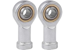 Dewocke 2 Piezas Cojinete de Extremos de Varilla Autolubricante, Rosca Hembra Derecha M8 x 1,25, Rodamiento de Rótul para Maquinaria de Construcción