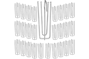 IIRC Gardinenhaken Edelstahl Vorhänge Haken 30 Stück Klammer Klemmhaken Gardinenhaken für Gardinen und Vorhangringe