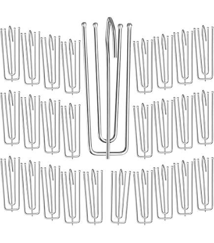 Accessoire Rideau IKEA 24 Patins Et Crochets IKEA Vidga - Métal