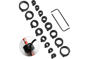 HEQISHUN 2 Set Collare di Arresto Profondità Trapano Anelli di Arresto per Trapano Stop di Profondità Trapano con Chiave Esagonale per Punte da Trapano a Foratura Costante(3mm 4mm 5mm 6mm 8mm 10mm 12mm 16mm)