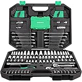 Amazon Brand - Denali 142-Piece Mechanic Tool and Socket Set, 50.8 x 37.3 x 12.7 cm