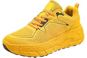 JiuQing Scarpe da Corsa Robuste da Uomo Scarpe da Ginnastica Casual in Rete Scarpe Sportive Incrociate Leggere Antiscivolo